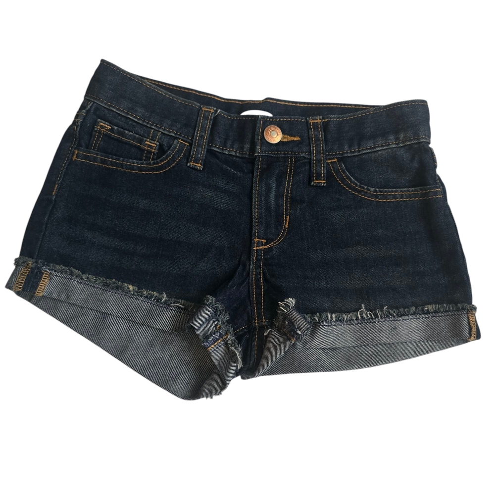 Girls Old Navy Blue Jean Shorts with Cuffed Hems